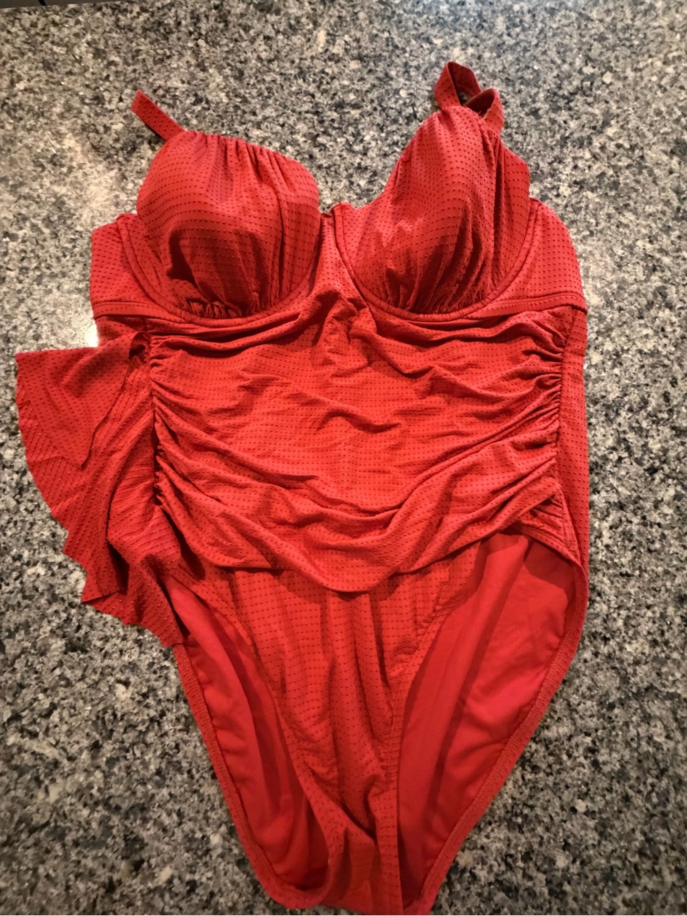 Women's Rhode Swim Rhode X Target Embossed Dot Ruffle One Piece Swimsuit